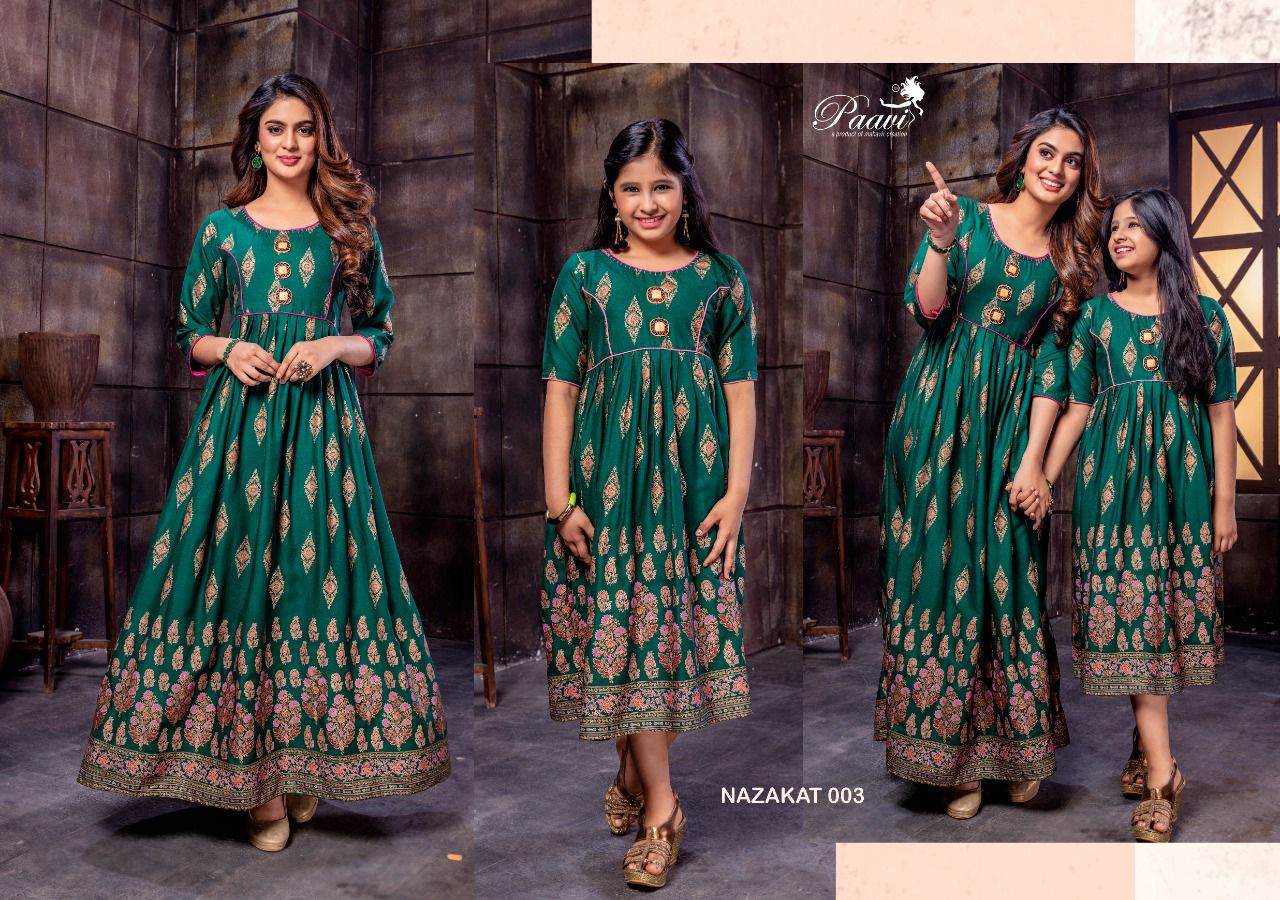 Nazakat Vol 2 By Paavi Long Anarkali Kurtis Catalog

